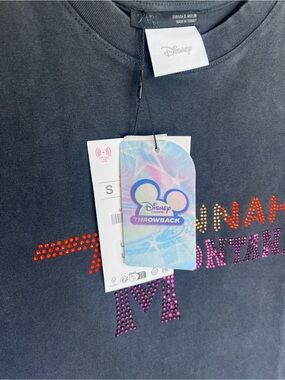 Zara Disney Graphic Studded Hannah Montana Short Sleeve Tee NWT